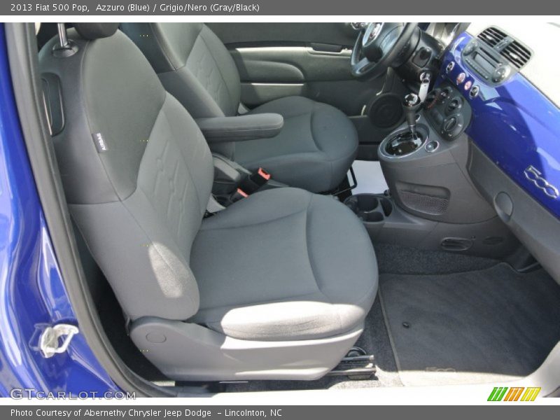 Azzuro (Blue) / Grigio/Nero (Gray/Black) 2013 Fiat 500 Pop