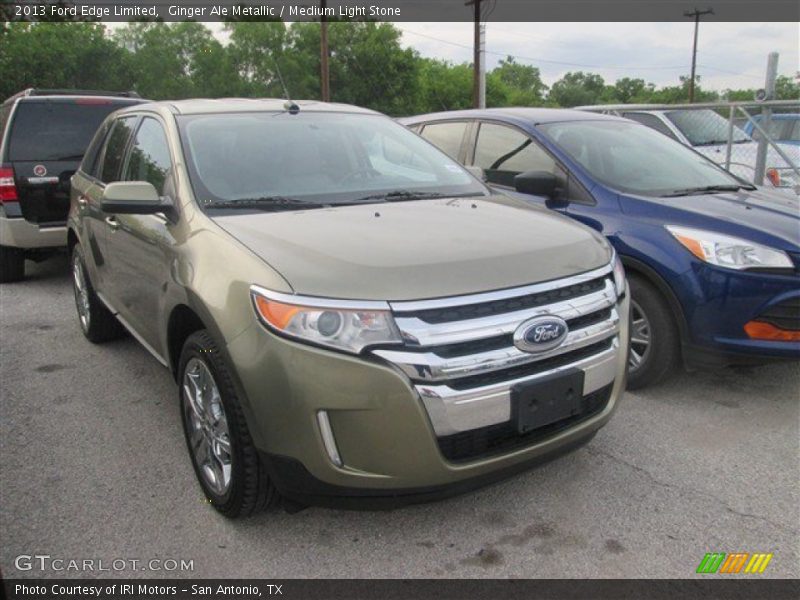 Ginger Ale Metallic / Medium Light Stone 2013 Ford Edge Limited