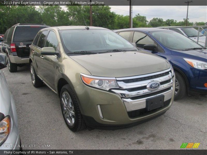 Ginger Ale Metallic / Medium Light Stone 2013 Ford Edge Limited