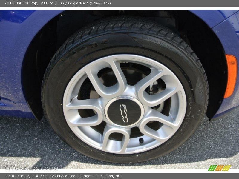 Azzuro (Blue) / Grigio/Nero (Gray/Black) 2013 Fiat 500 Pop