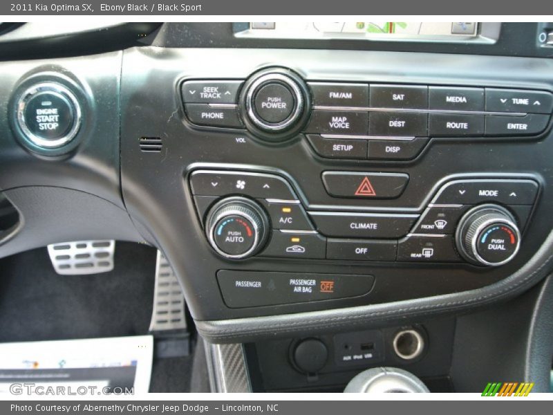 Ebony Black / Black Sport 2011 Kia Optima SX