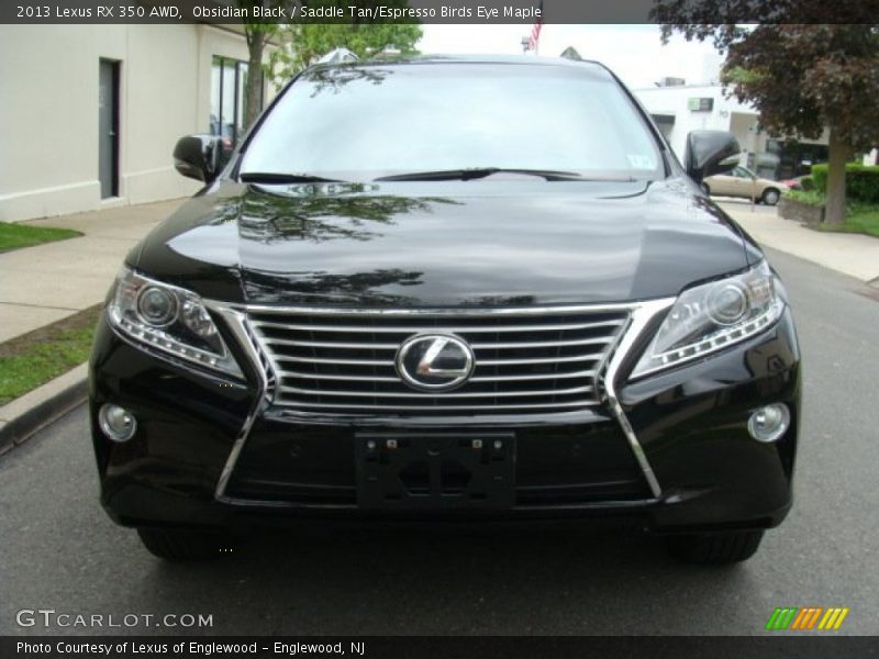 Obsidian Black / Saddle Tan/Espresso Birds Eye Maple 2013 Lexus RX 350 AWD