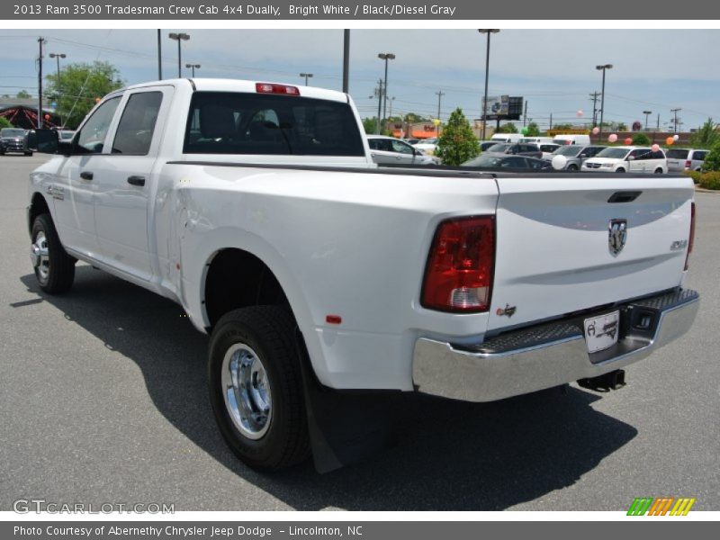 Bright White / Black/Diesel Gray 2013 Ram 3500 Tradesman Crew Cab 4x4 Dually