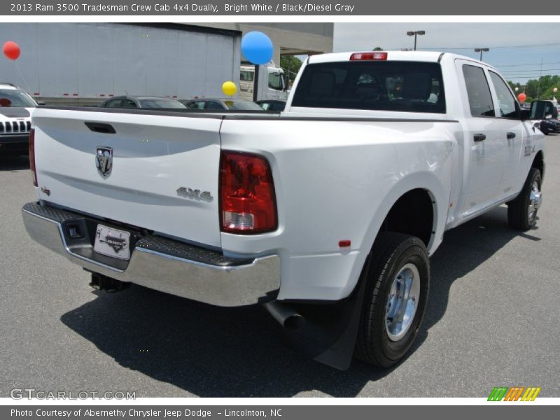 Bright White / Black/Diesel Gray 2013 Ram 3500 Tradesman Crew Cab 4x4 Dually