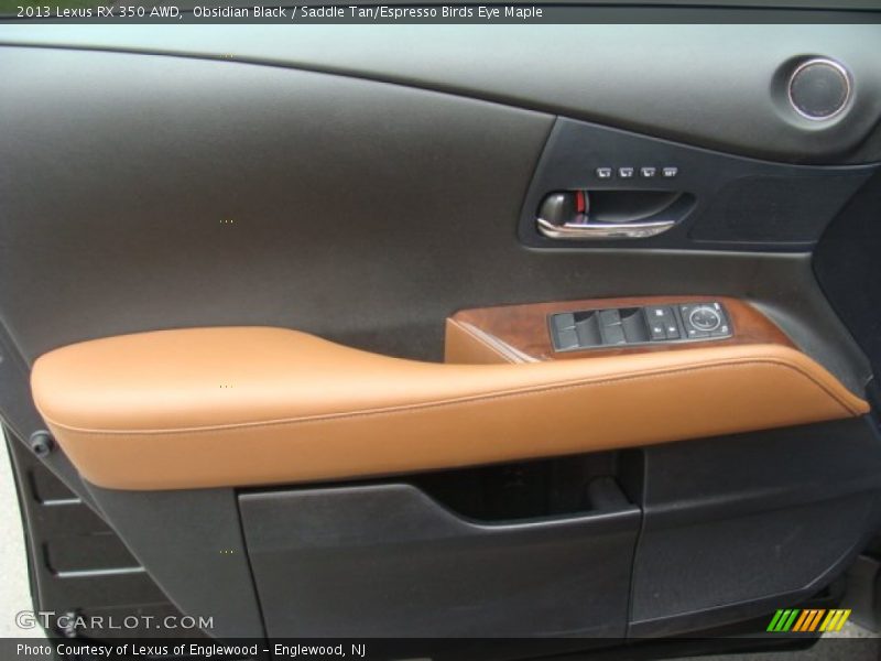Obsidian Black / Saddle Tan/Espresso Birds Eye Maple 2013 Lexus RX 350 AWD