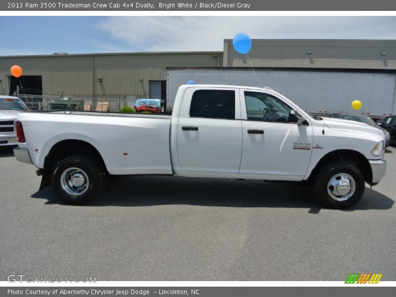 Bright White / Black/Diesel Gray 2013 Ram 3500 Tradesman Crew Cab 4x4 Dually