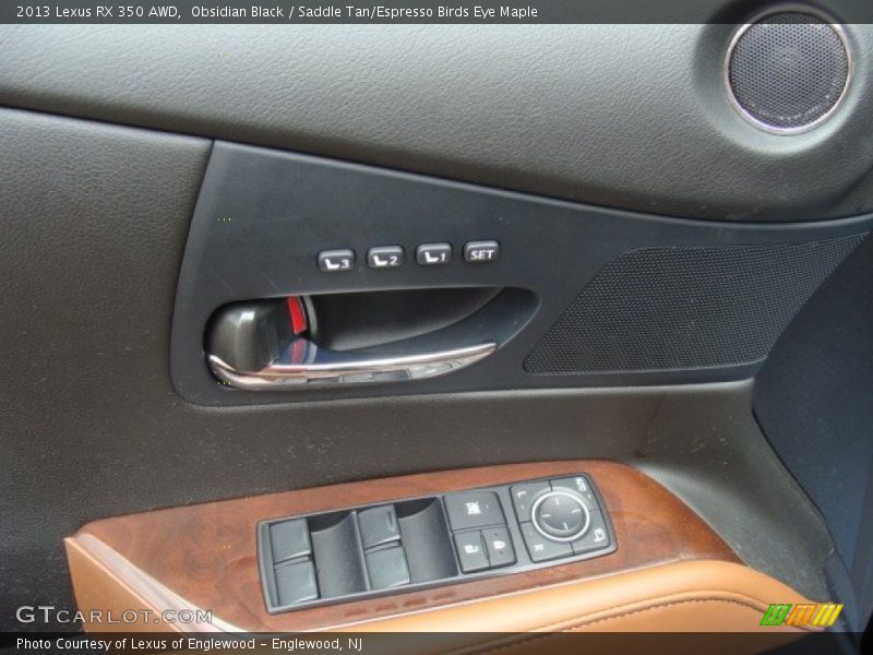Obsidian Black / Saddle Tan/Espresso Birds Eye Maple 2013 Lexus RX 350 AWD