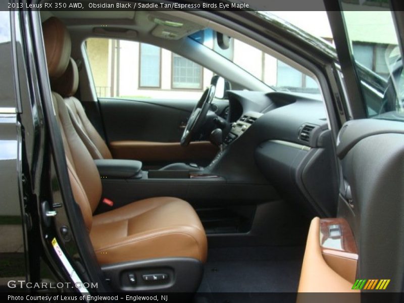 Obsidian Black / Saddle Tan/Espresso Birds Eye Maple 2013 Lexus RX 350 AWD