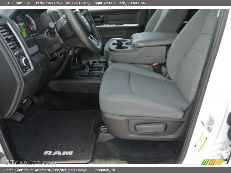 Bright White / Black/Diesel Gray 2013 Ram 3500 Tradesman Crew Cab 4x4 Dually