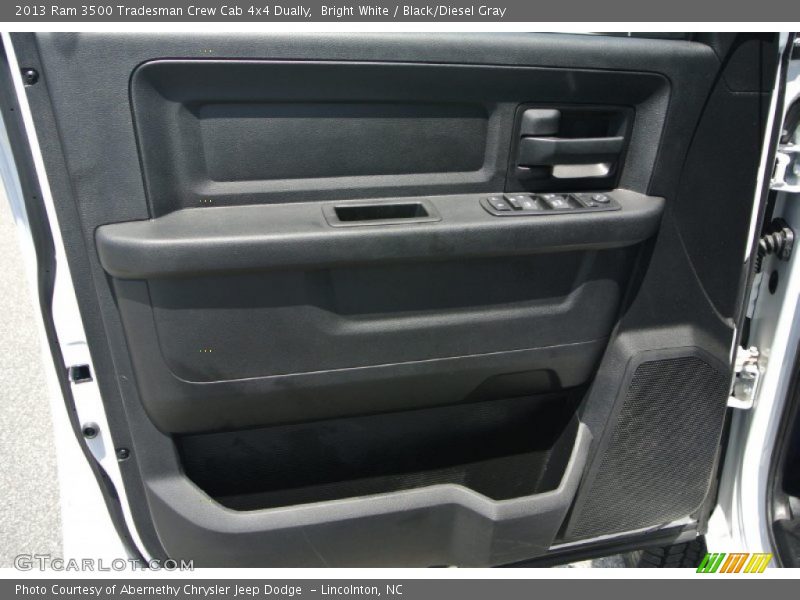 Bright White / Black/Diesel Gray 2013 Ram 3500 Tradesman Crew Cab 4x4 Dually