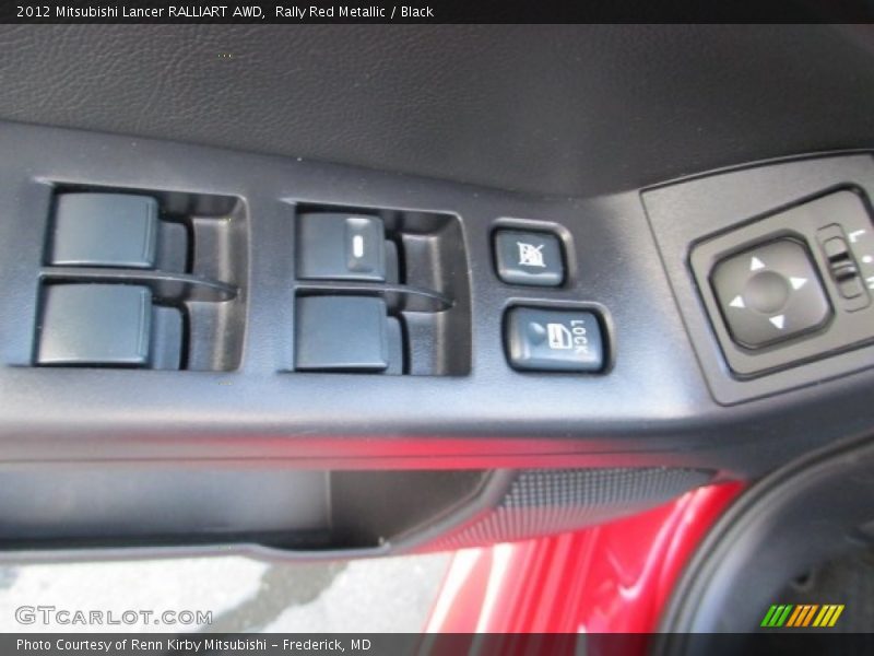 Rally Red Metallic / Black 2012 Mitsubishi Lancer RALLIART AWD