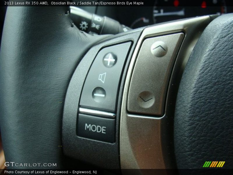 Obsidian Black / Saddle Tan/Espresso Birds Eye Maple 2013 Lexus RX 350 AWD