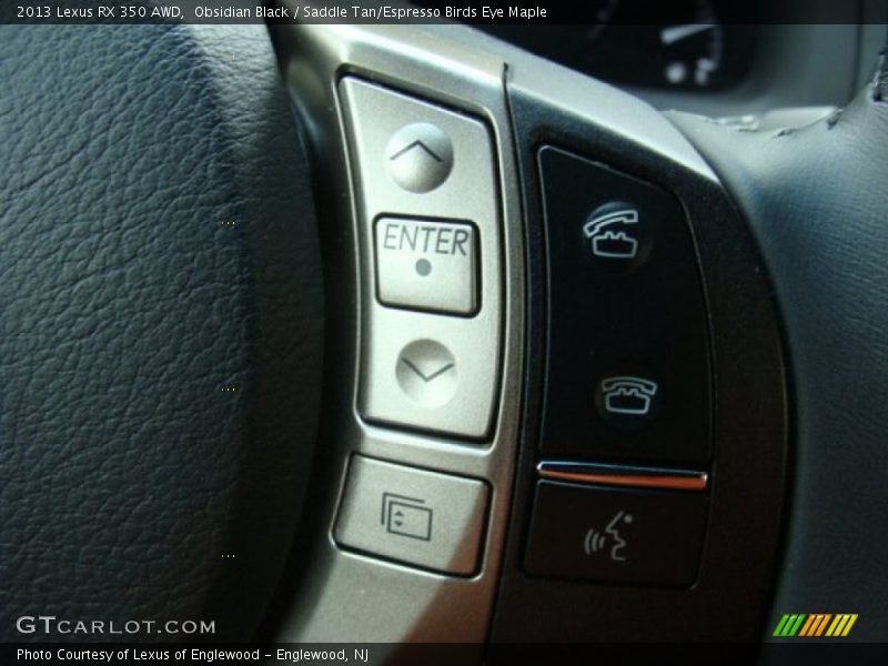 Obsidian Black / Saddle Tan/Espresso Birds Eye Maple 2013 Lexus RX 350 AWD