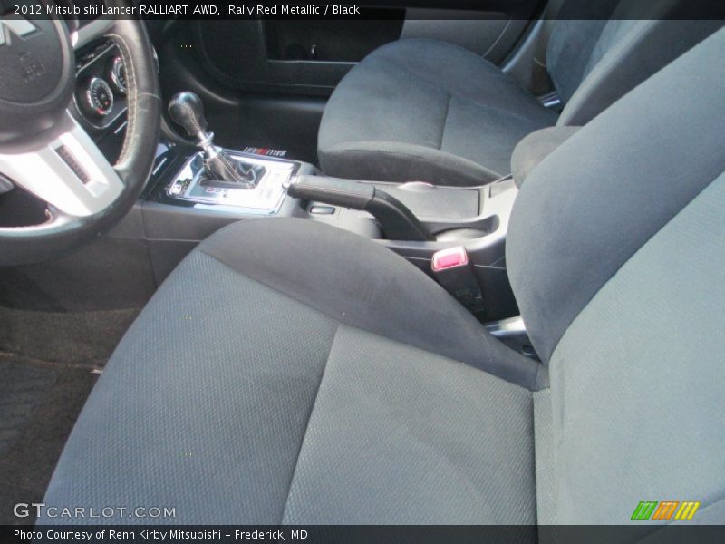 Rally Red Metallic / Black 2012 Mitsubishi Lancer RALLIART AWD