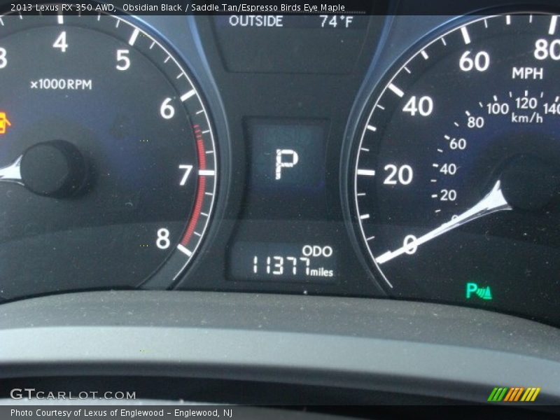 Obsidian Black / Saddle Tan/Espresso Birds Eye Maple 2013 Lexus RX 350 AWD