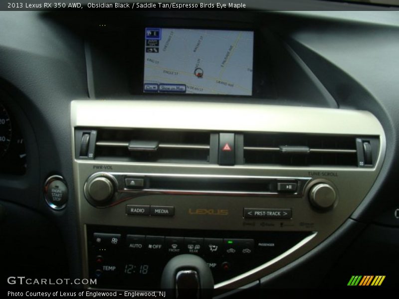 Obsidian Black / Saddle Tan/Espresso Birds Eye Maple 2013 Lexus RX 350 AWD