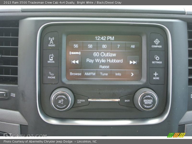 Bright White / Black/Diesel Gray 2013 Ram 3500 Tradesman Crew Cab 4x4 Dually