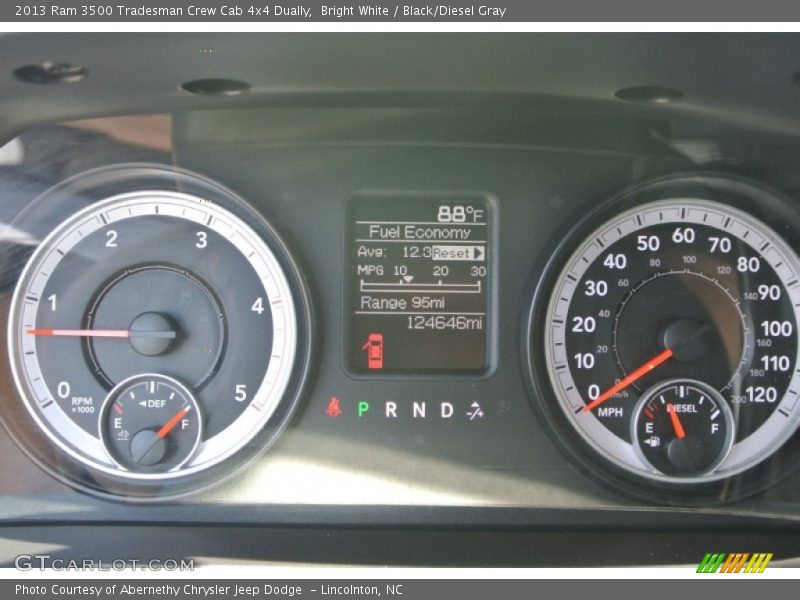 Bright White / Black/Diesel Gray 2013 Ram 3500 Tradesman Crew Cab 4x4 Dually