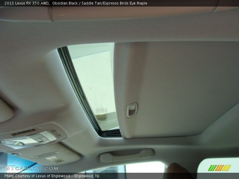 Obsidian Black / Saddle Tan/Espresso Birds Eye Maple 2013 Lexus RX 350 AWD