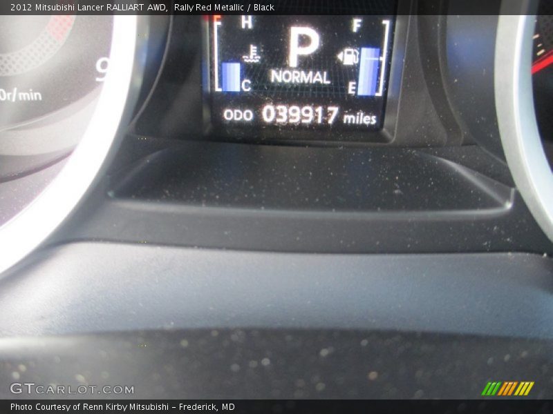 Rally Red Metallic / Black 2012 Mitsubishi Lancer RALLIART AWD