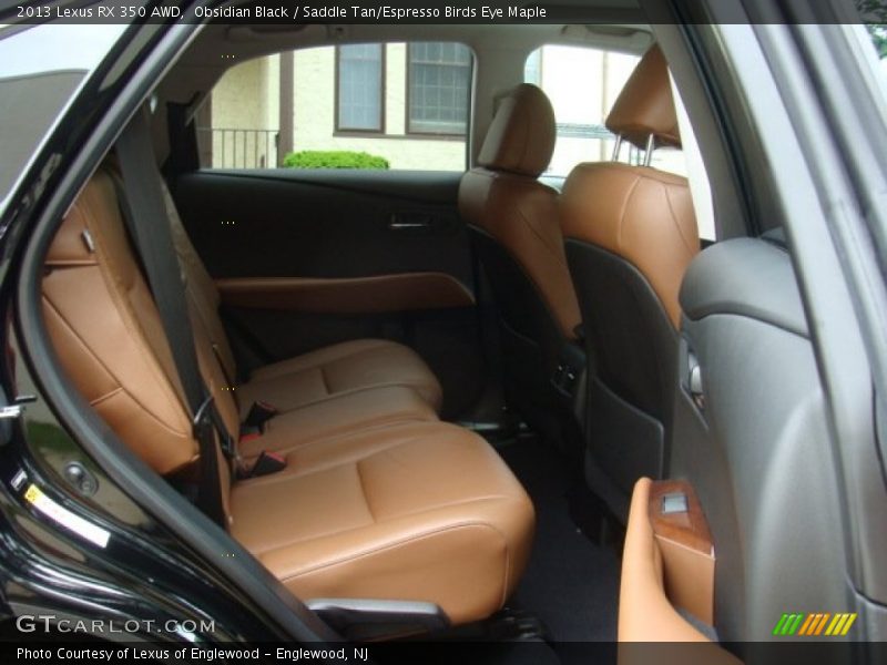 Obsidian Black / Saddle Tan/Espresso Birds Eye Maple 2013 Lexus RX 350 AWD