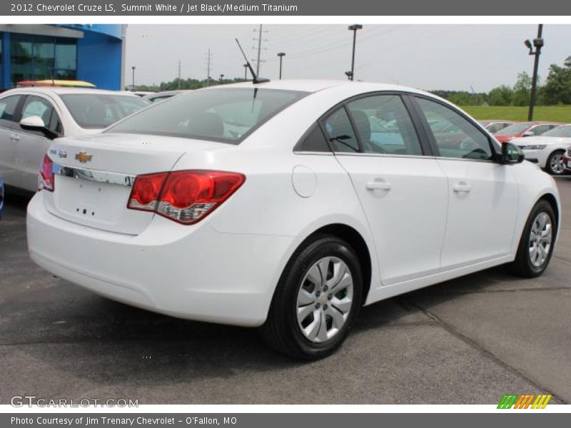 Summit White / Jet Black/Medium Titanium 2012 Chevrolet Cruze LS