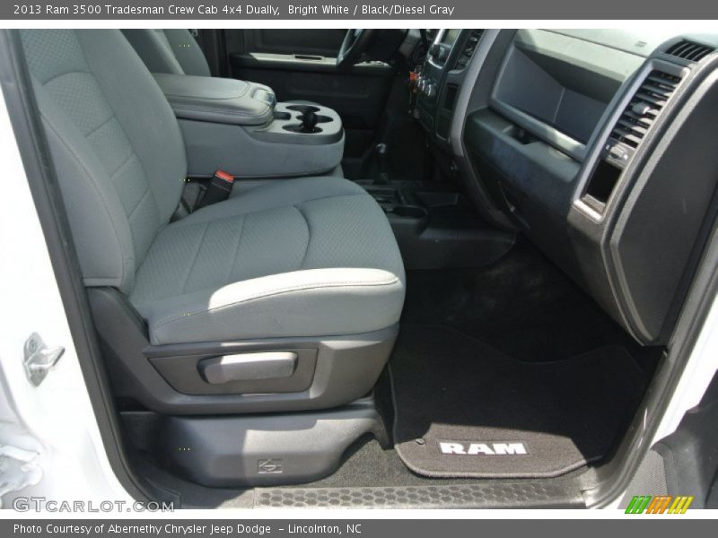 Bright White / Black/Diesel Gray 2013 Ram 3500 Tradesman Crew Cab 4x4 Dually