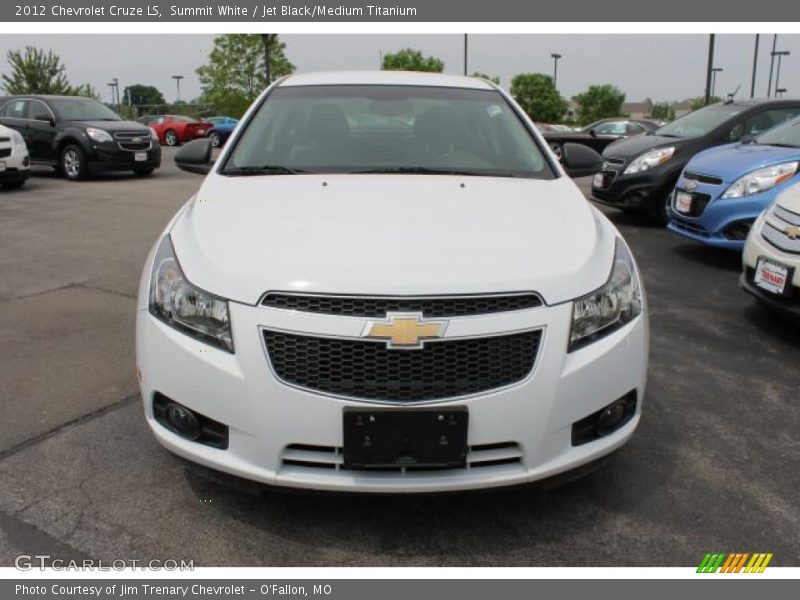 Summit White / Jet Black/Medium Titanium 2012 Chevrolet Cruze LS