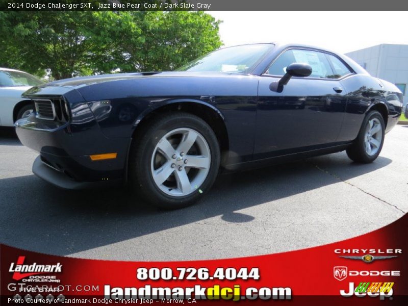 Jazz Blue Pearl Coat / Dark Slate Gray 2014 Dodge Challenger SXT