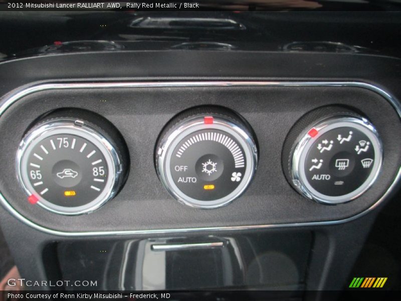 Rally Red Metallic / Black 2012 Mitsubishi Lancer RALLIART AWD