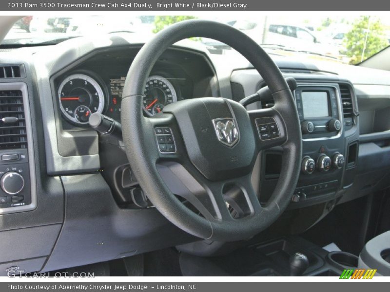 Bright White / Black/Diesel Gray 2013 Ram 3500 Tradesman Crew Cab 4x4 Dually