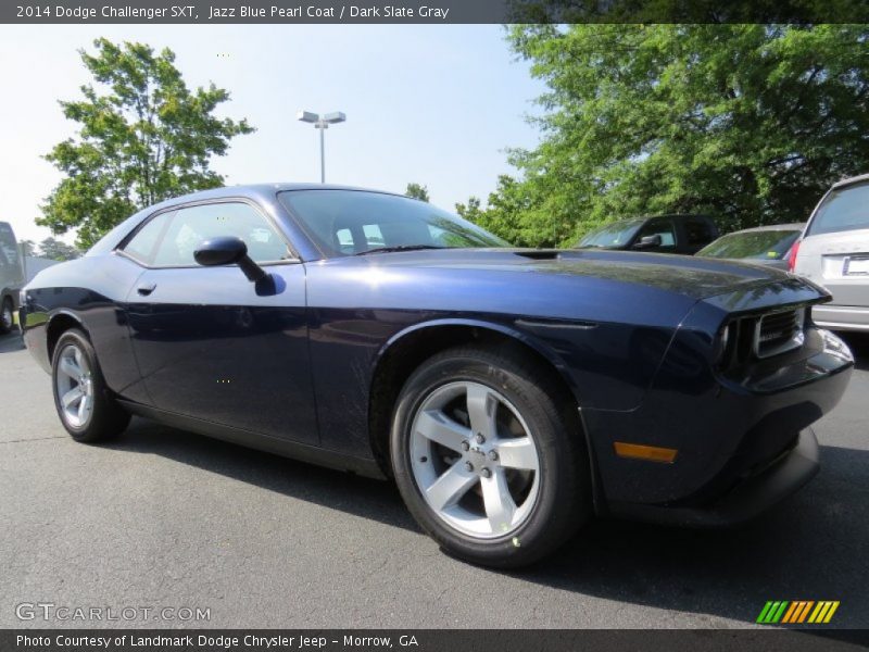 Jazz Blue Pearl Coat / Dark Slate Gray 2014 Dodge Challenger SXT