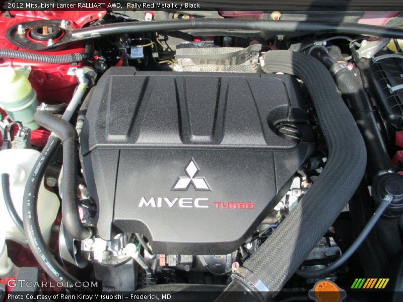 Rally Red Metallic / Black 2012 Mitsubishi Lancer RALLIART AWD