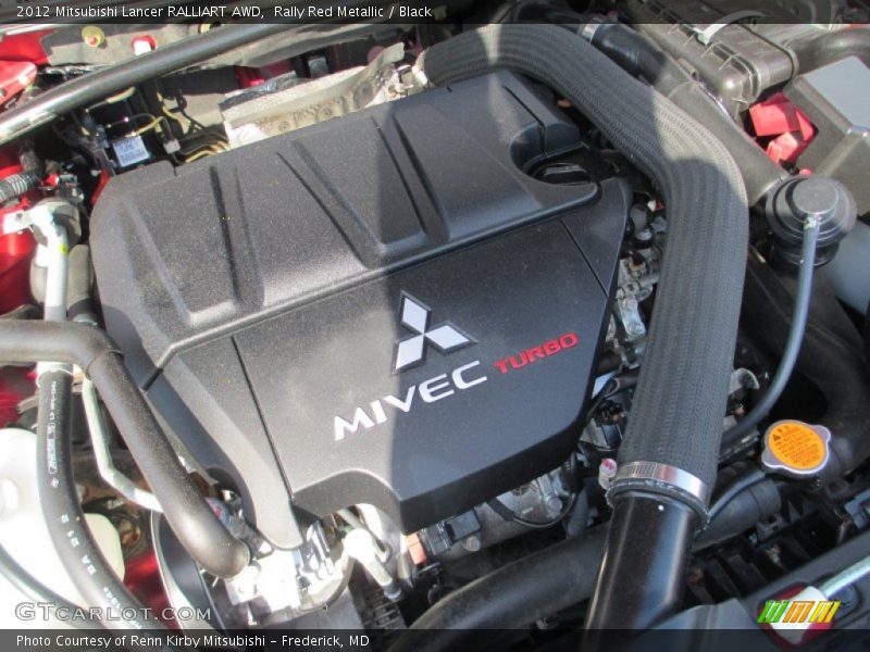 Rally Red Metallic / Black 2012 Mitsubishi Lancer RALLIART AWD