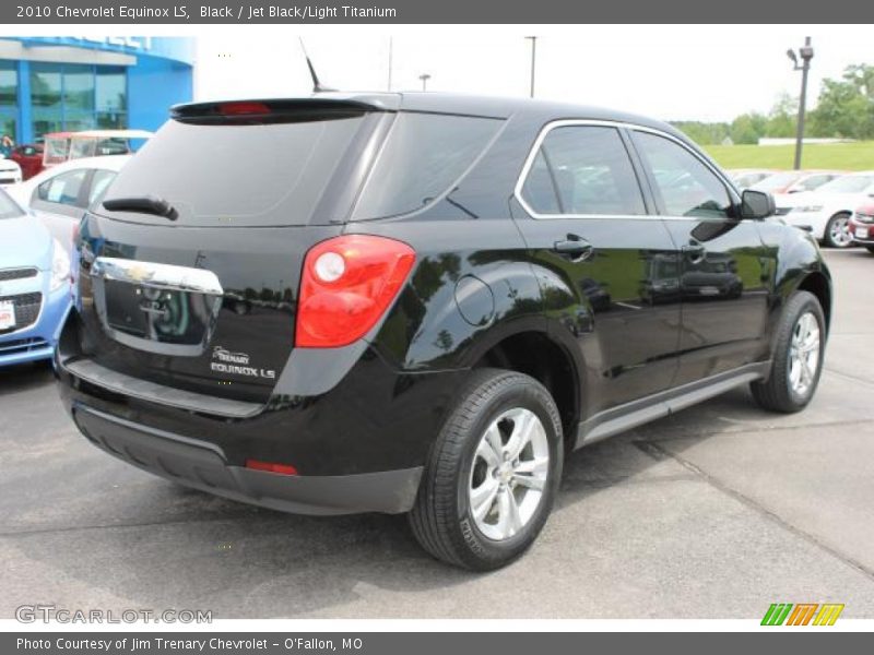 Black / Jet Black/Light Titanium 2010 Chevrolet Equinox LS