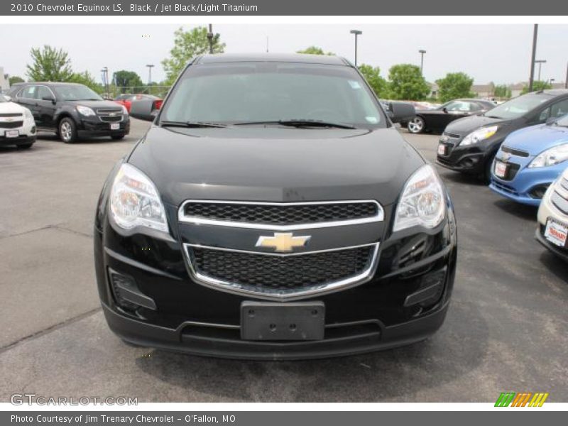 Black / Jet Black/Light Titanium 2010 Chevrolet Equinox LS