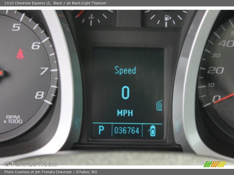 Black / Jet Black/Light Titanium 2010 Chevrolet Equinox LS