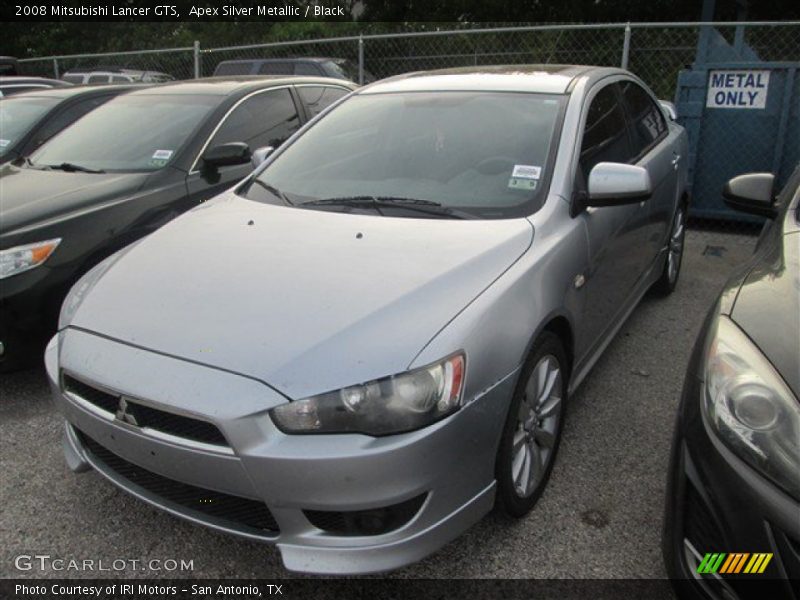 Apex Silver Metallic / Black 2008 Mitsubishi Lancer GTS