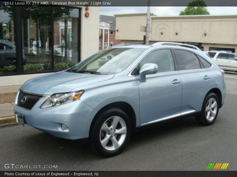 Cerulean Blue Metallic / Light Gray 2012 Lexus RX 350 AWD