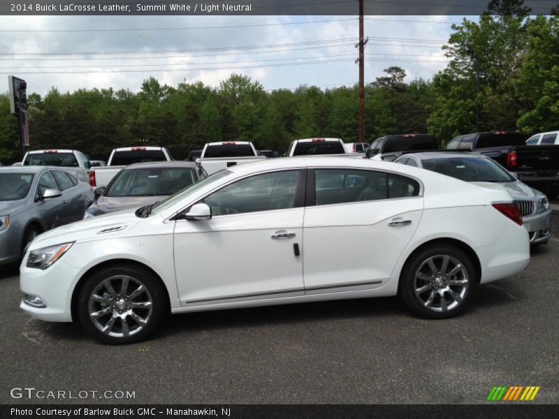 Summit White / Light Neutral 2014 Buick LaCrosse Leather