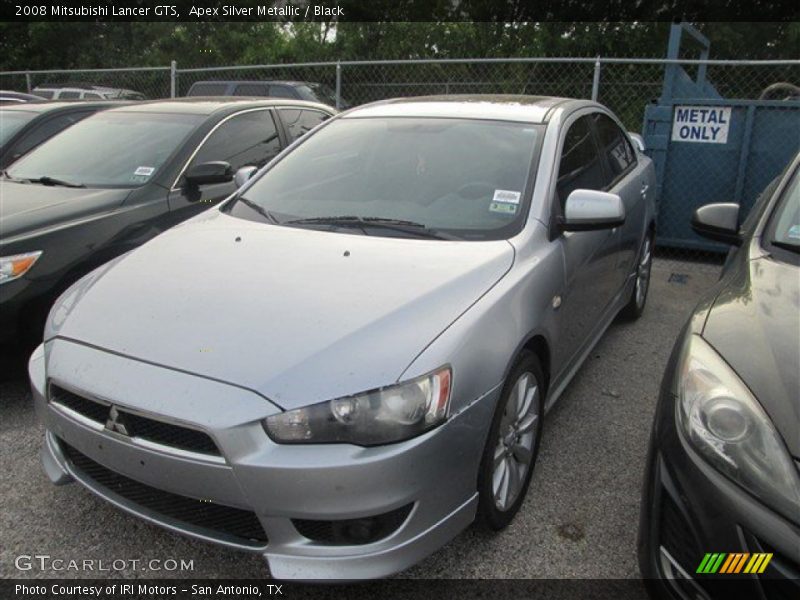 Apex Silver Metallic / Black 2008 Mitsubishi Lancer GTS