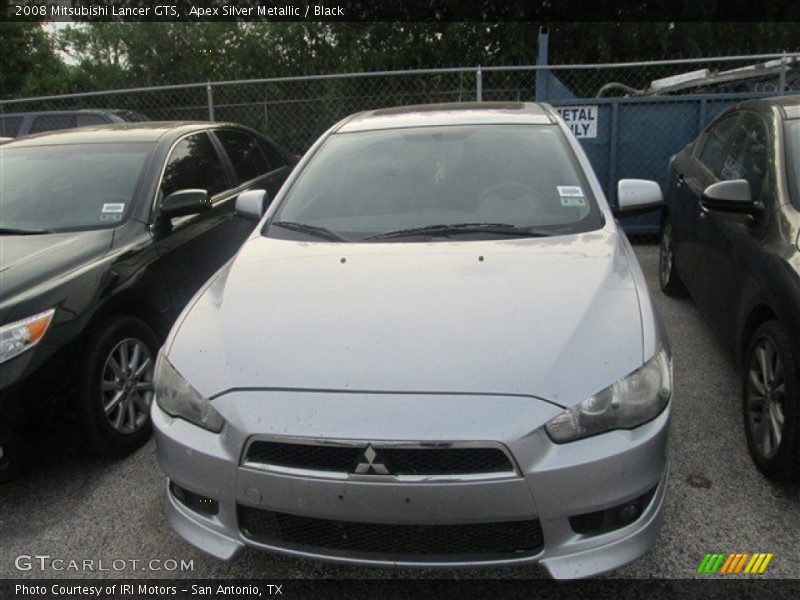Apex Silver Metallic / Black 2008 Mitsubishi Lancer GTS
