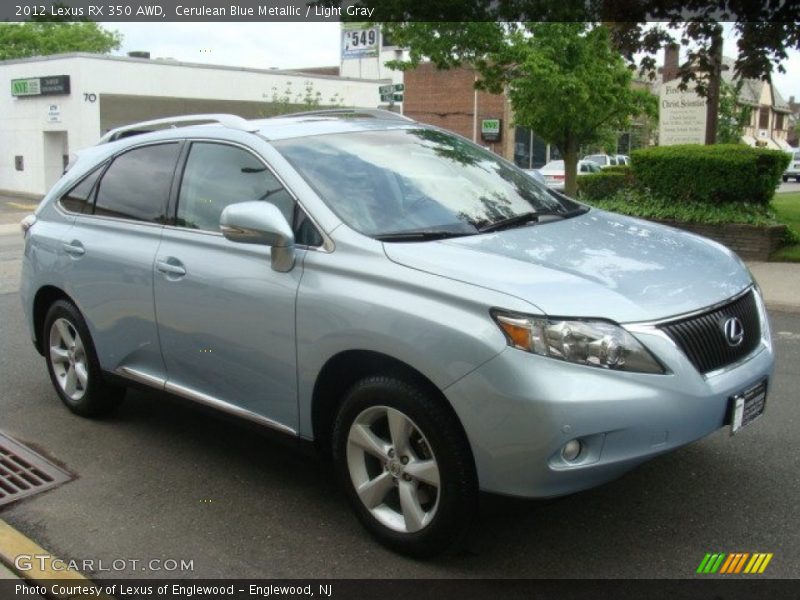 Cerulean Blue Metallic / Light Gray 2012 Lexus RX 350 AWD