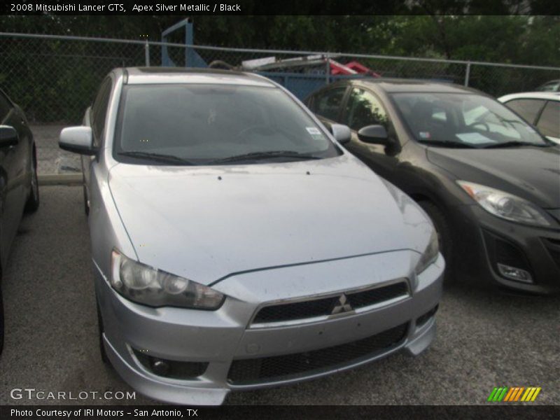 Apex Silver Metallic / Black 2008 Mitsubishi Lancer GTS