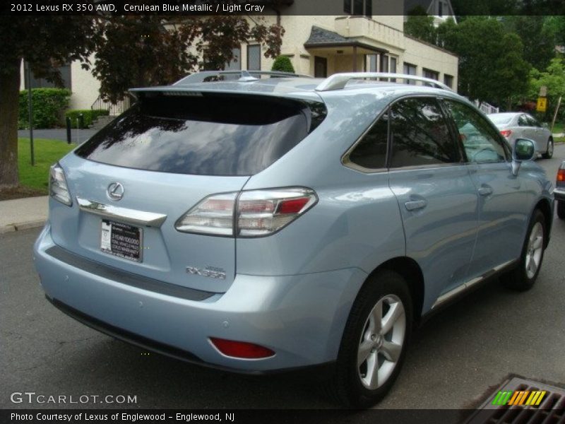 Cerulean Blue Metallic / Light Gray 2012 Lexus RX 350 AWD