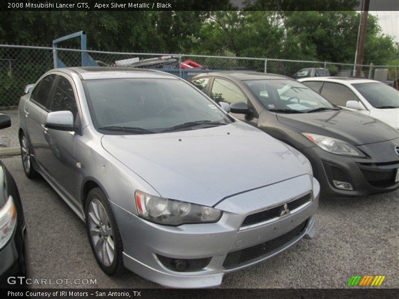 Apex Silver Metallic / Black 2008 Mitsubishi Lancer GTS