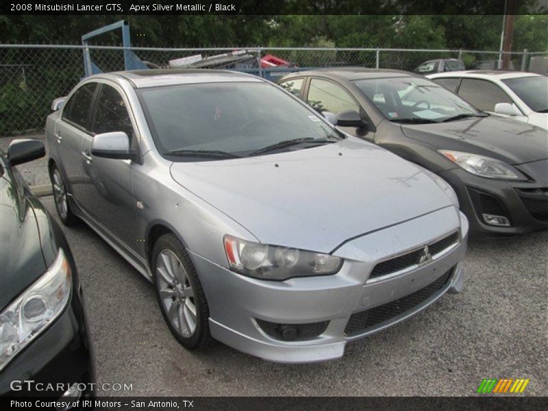 Apex Silver Metallic / Black 2008 Mitsubishi Lancer GTS