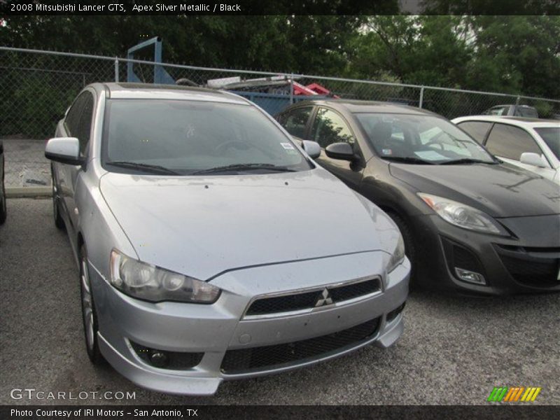 Apex Silver Metallic / Black 2008 Mitsubishi Lancer GTS