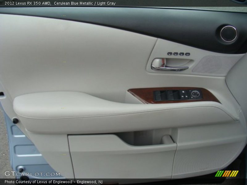 Cerulean Blue Metallic / Light Gray 2012 Lexus RX 350 AWD