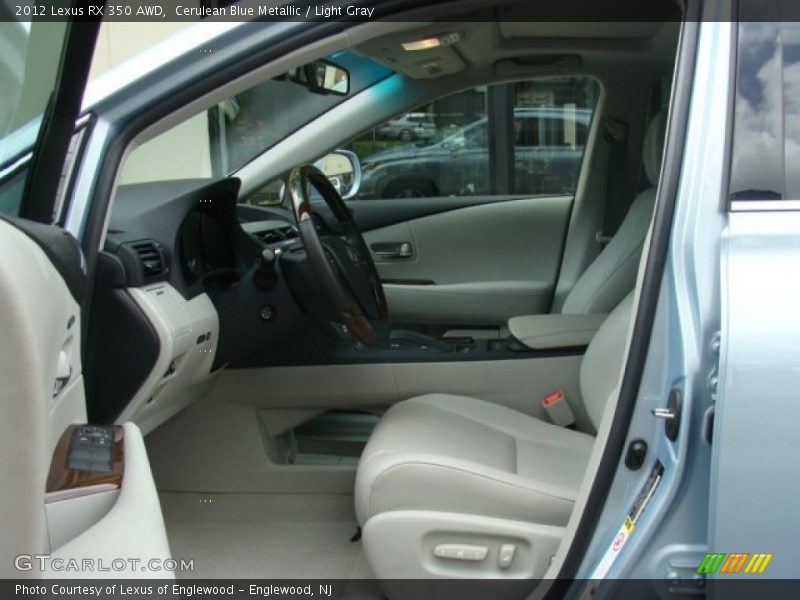 Cerulean Blue Metallic / Light Gray 2012 Lexus RX 350 AWD